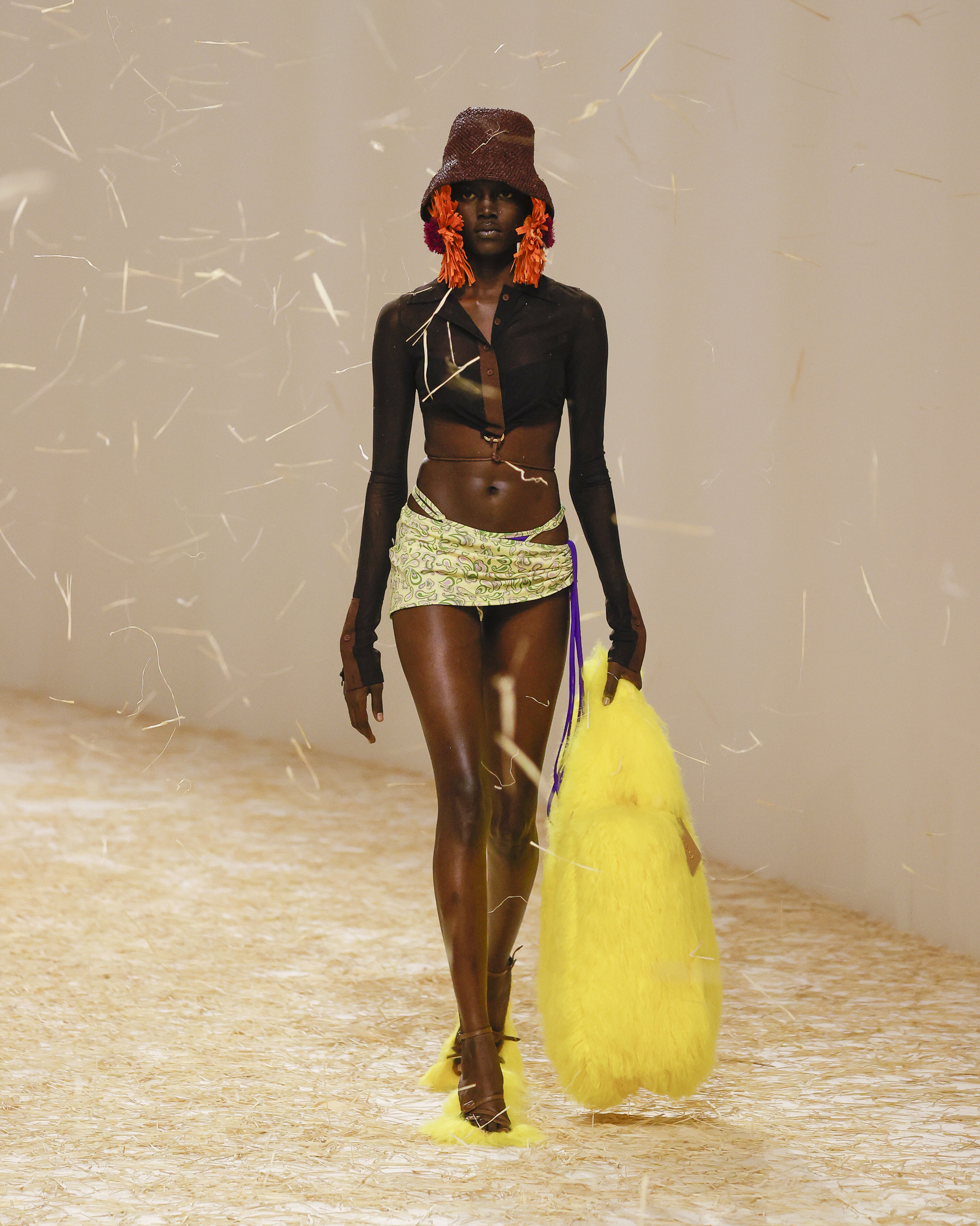 JACQUEMUS LE RAPHIA ブラックショートパンツ 48 Le Raphia