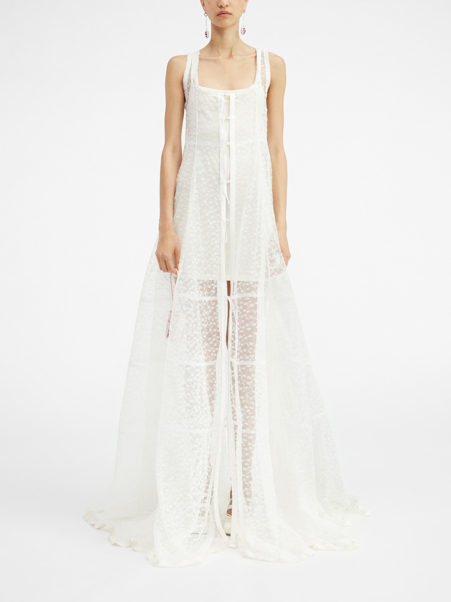Jacquemus La Robe Dentelle In White