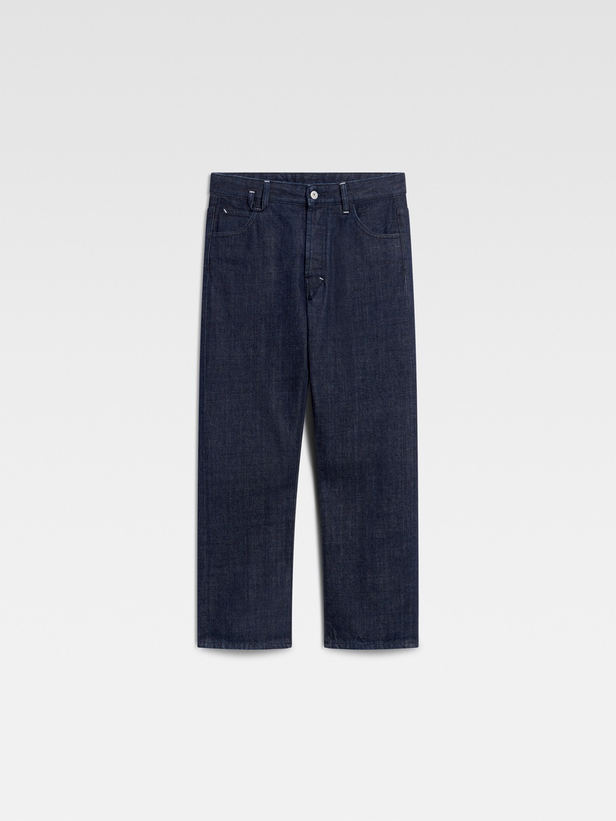 Jacquemus Navy Blue Loose Fitting Jeans