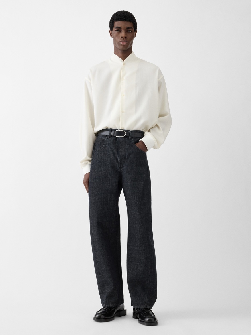 Jacquemus The Mirada De-nîmes Denim Pants In Gray