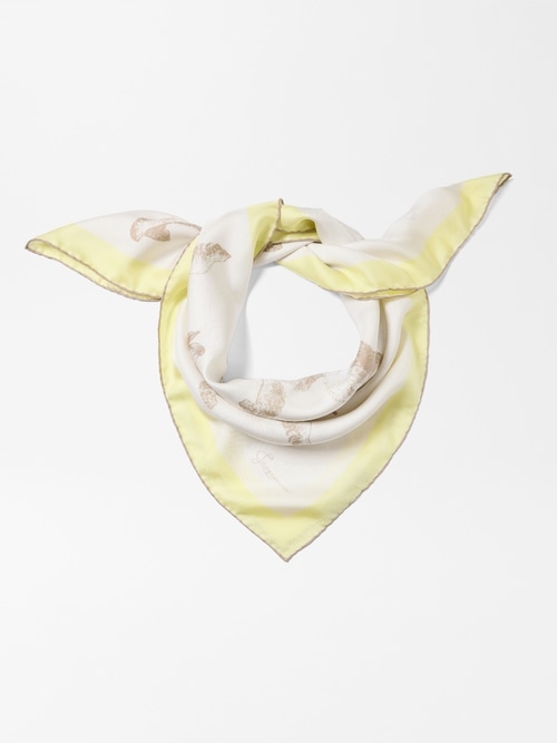The Caniche large silk scarf