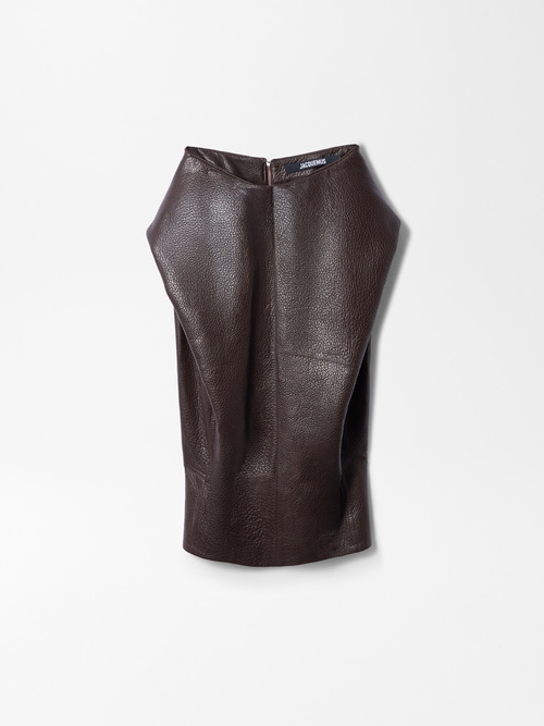 The Cubisto leather skirt