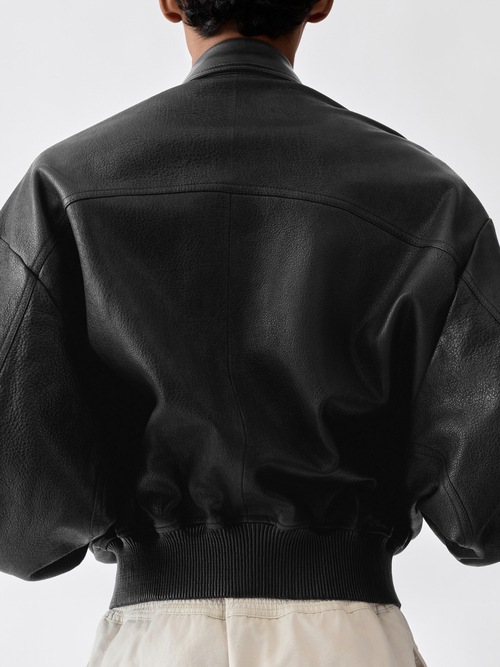 The Losange leather bomber jacket