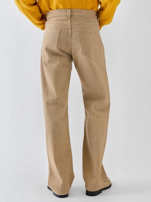 The straight de-N&icirc;mes denim pants