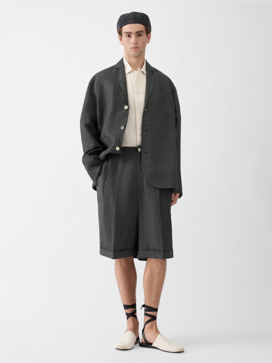 Jacquemus The Pastro Shorts In Gray