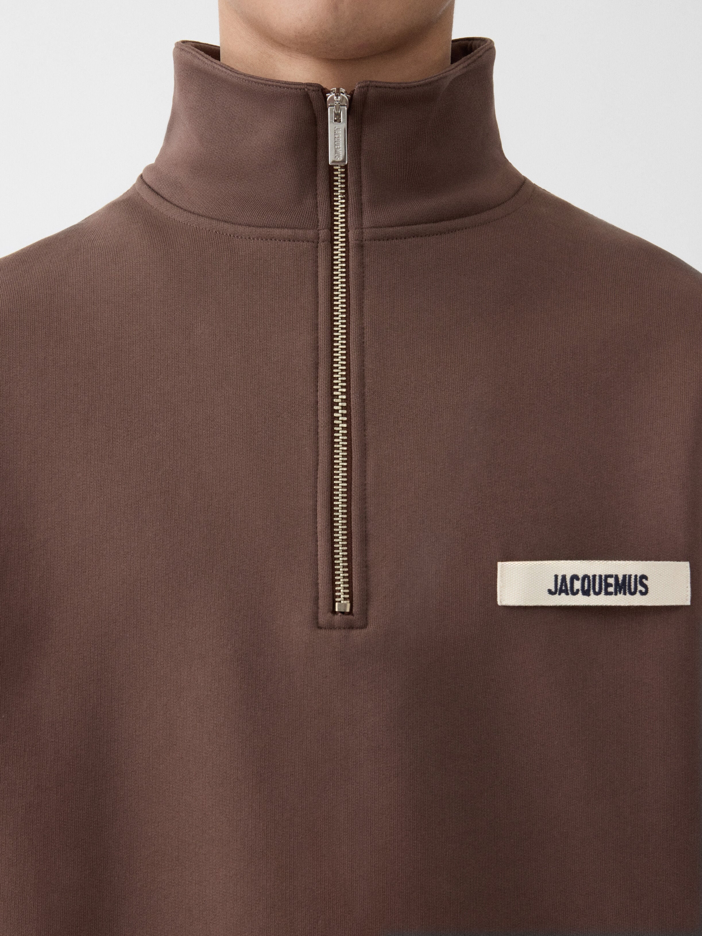 The Gros Grain zipped-rollneck sweatshirt by JACQUEMUS | Official