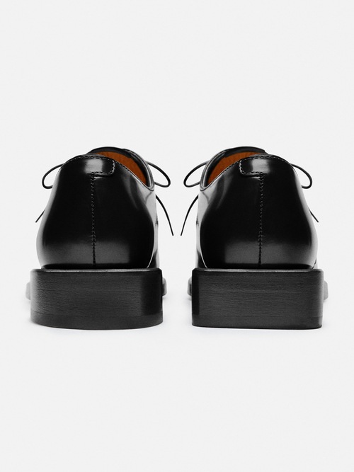 The woven derby shoes