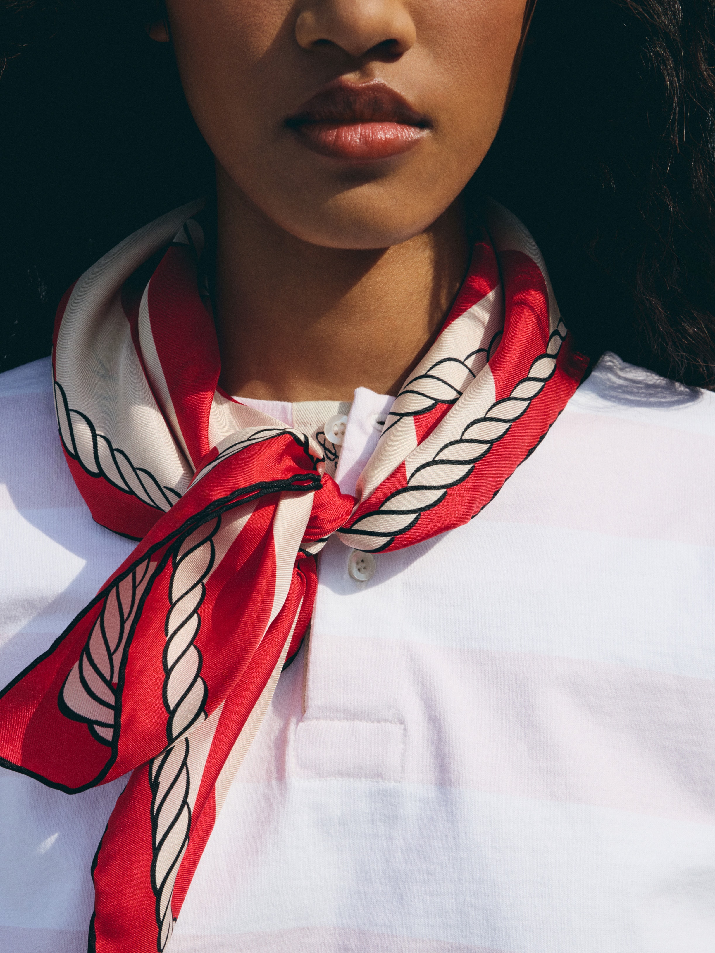 LE FOULARD BATEAU CORDE