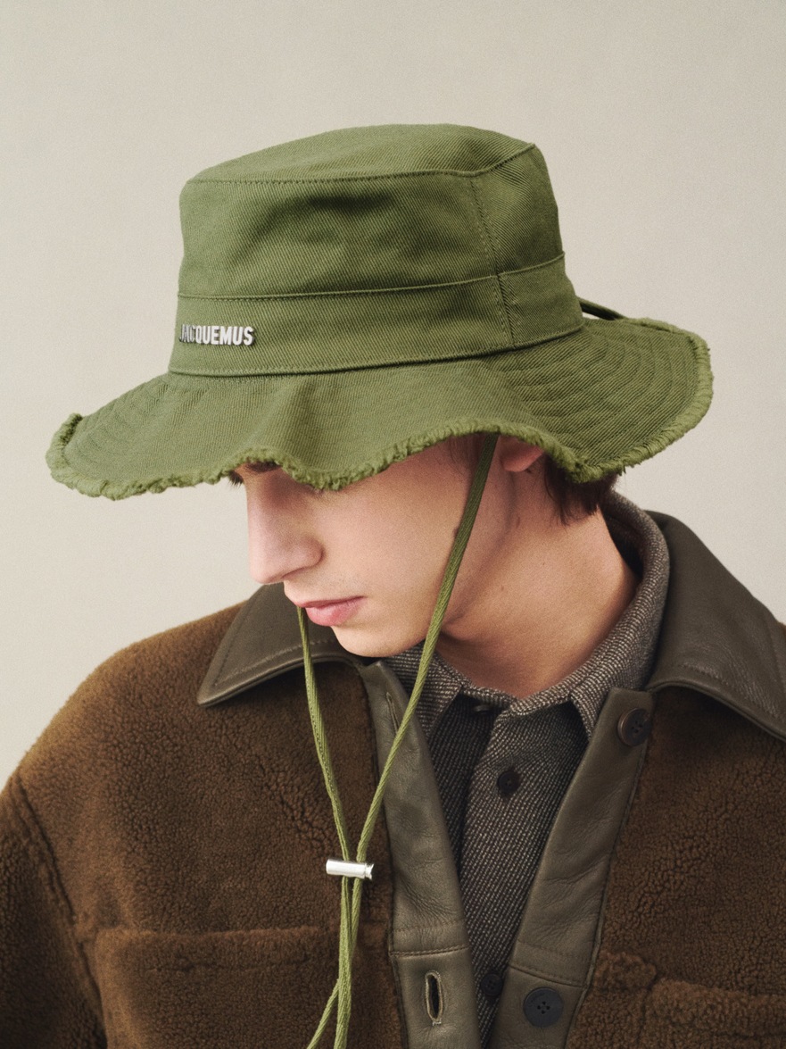 Jacquemus bucket hat khaki JACQUEMUS: Khaki  main image 4