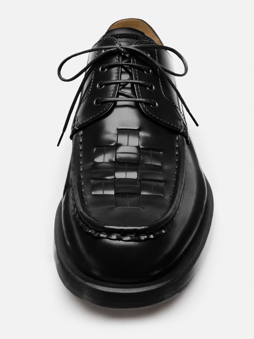 The woven derby shoes