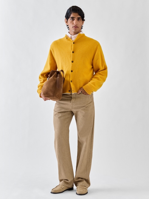 The straight de-N&icirc;mes denim pants