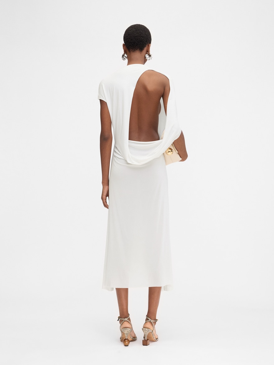 jacquemus dress The La Robe Saudade dress is a maxi Jacquemus Dress in White