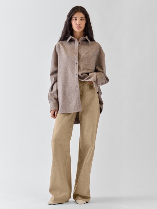 The wide de-N&icirc;mes denim pants