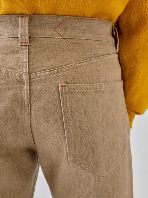 The straight de-N&icirc;mes denim pants