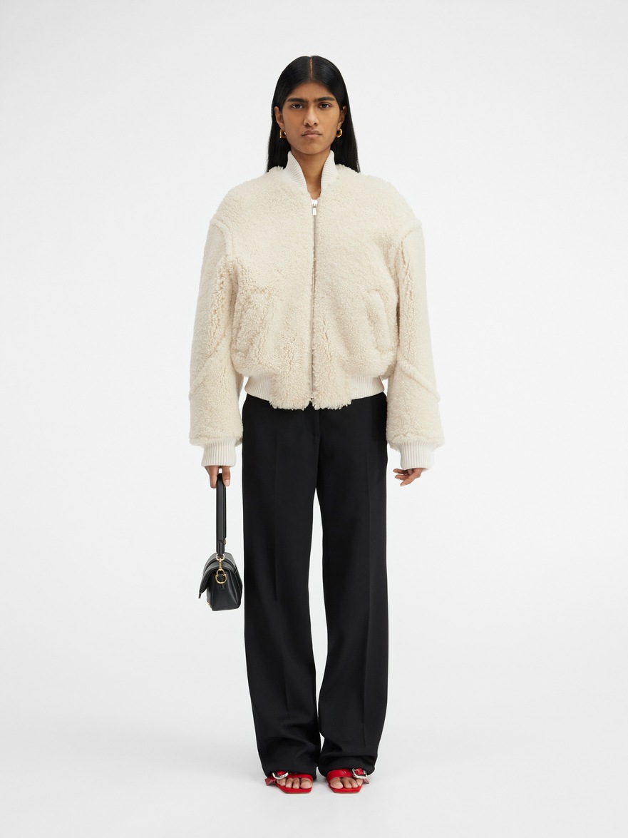 Jacquemus Le Blouson Pilou Jacket In Off White