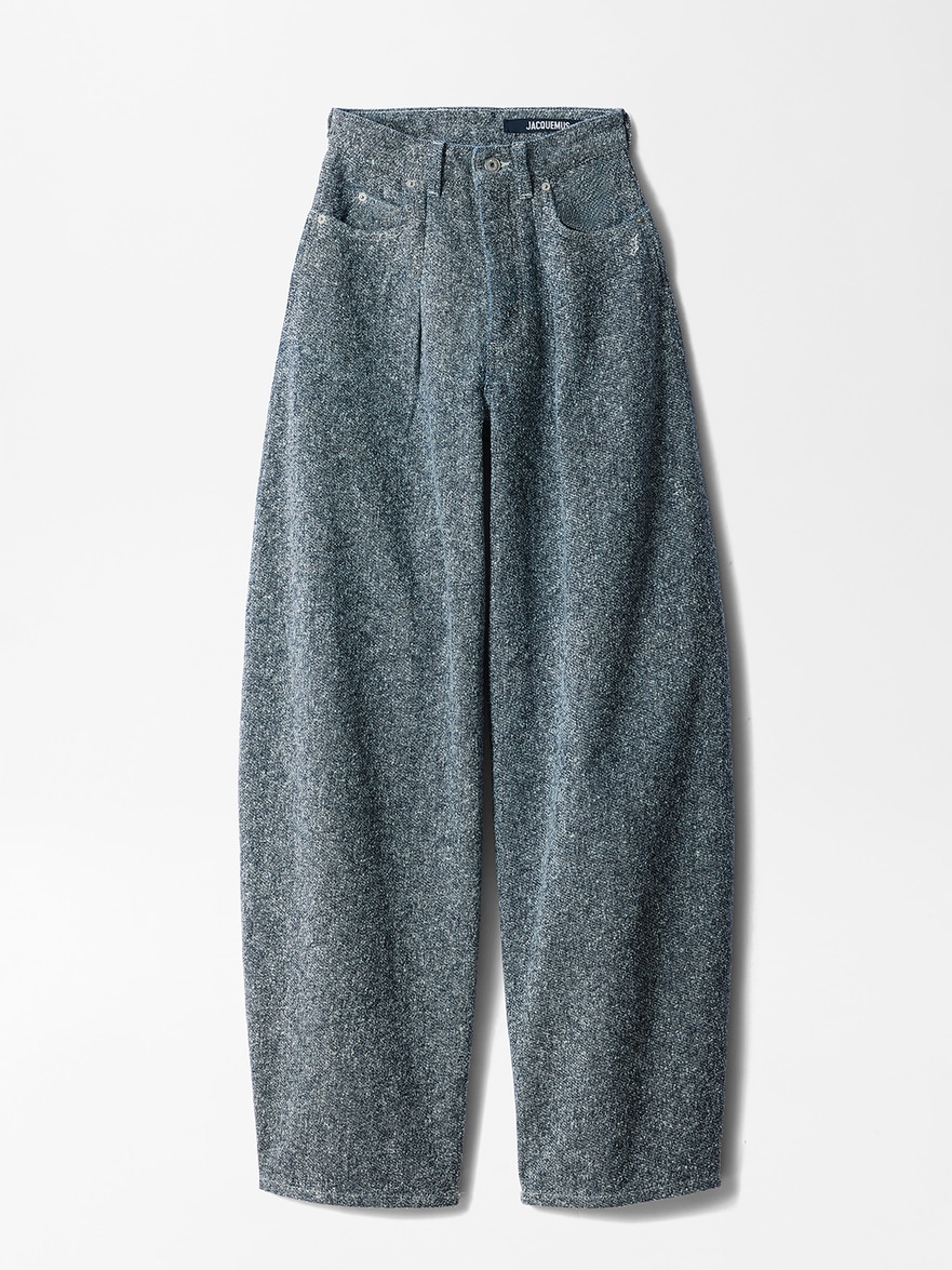 The Ovalo de-Nîmes denim pants by Jacquemus