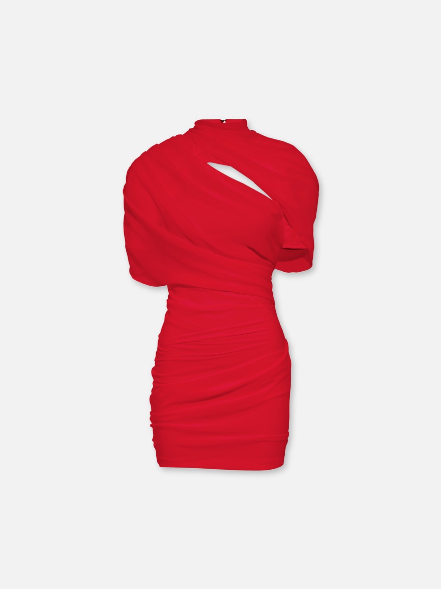 open lace back dress La Robe Maille Nodo Dress