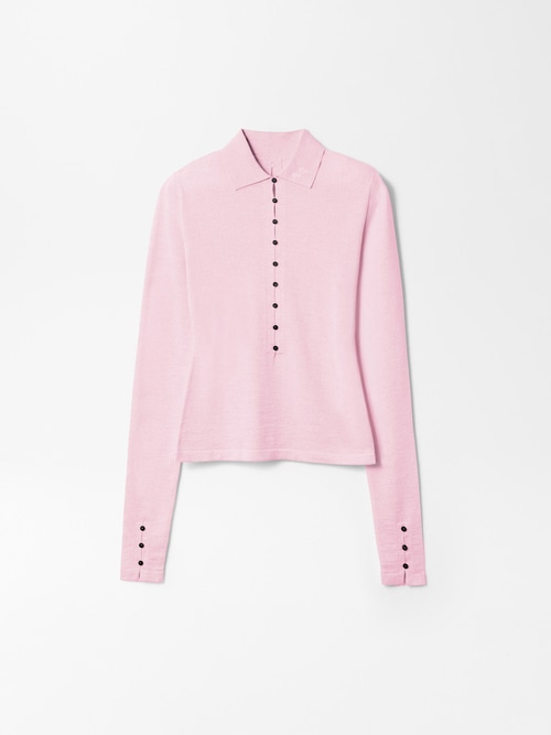 Polo a maniche lunghe Merino