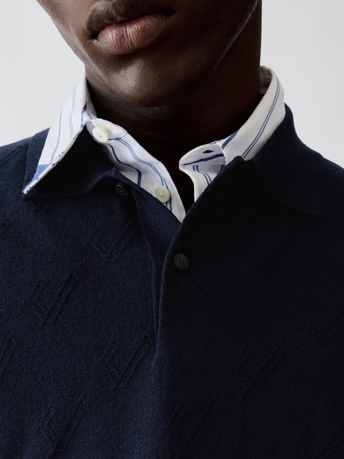 The Abbracio knit polo shirt