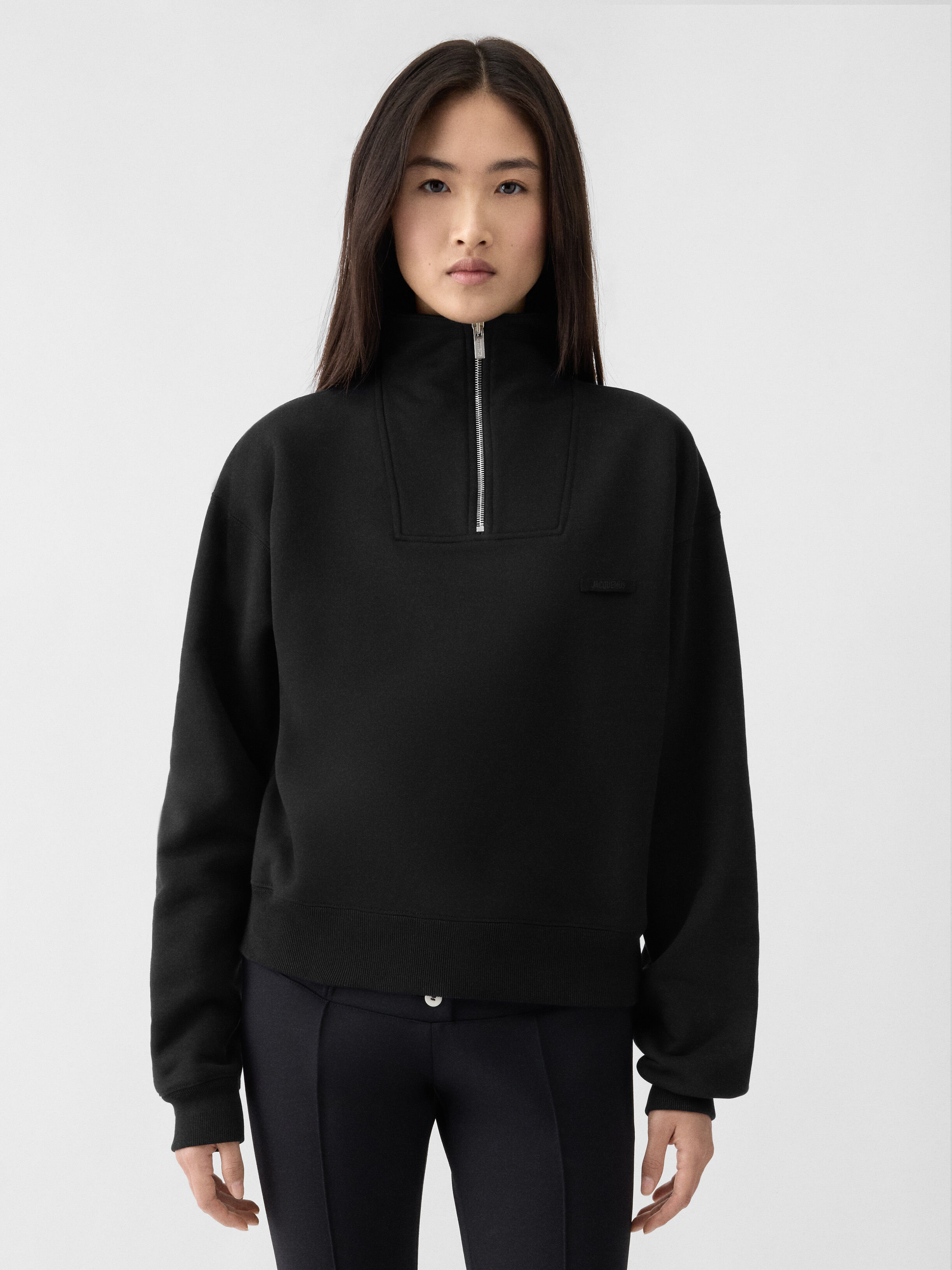 The Gros Grain zipped-rollneck sweatshirt by JACQUEMUS | Official