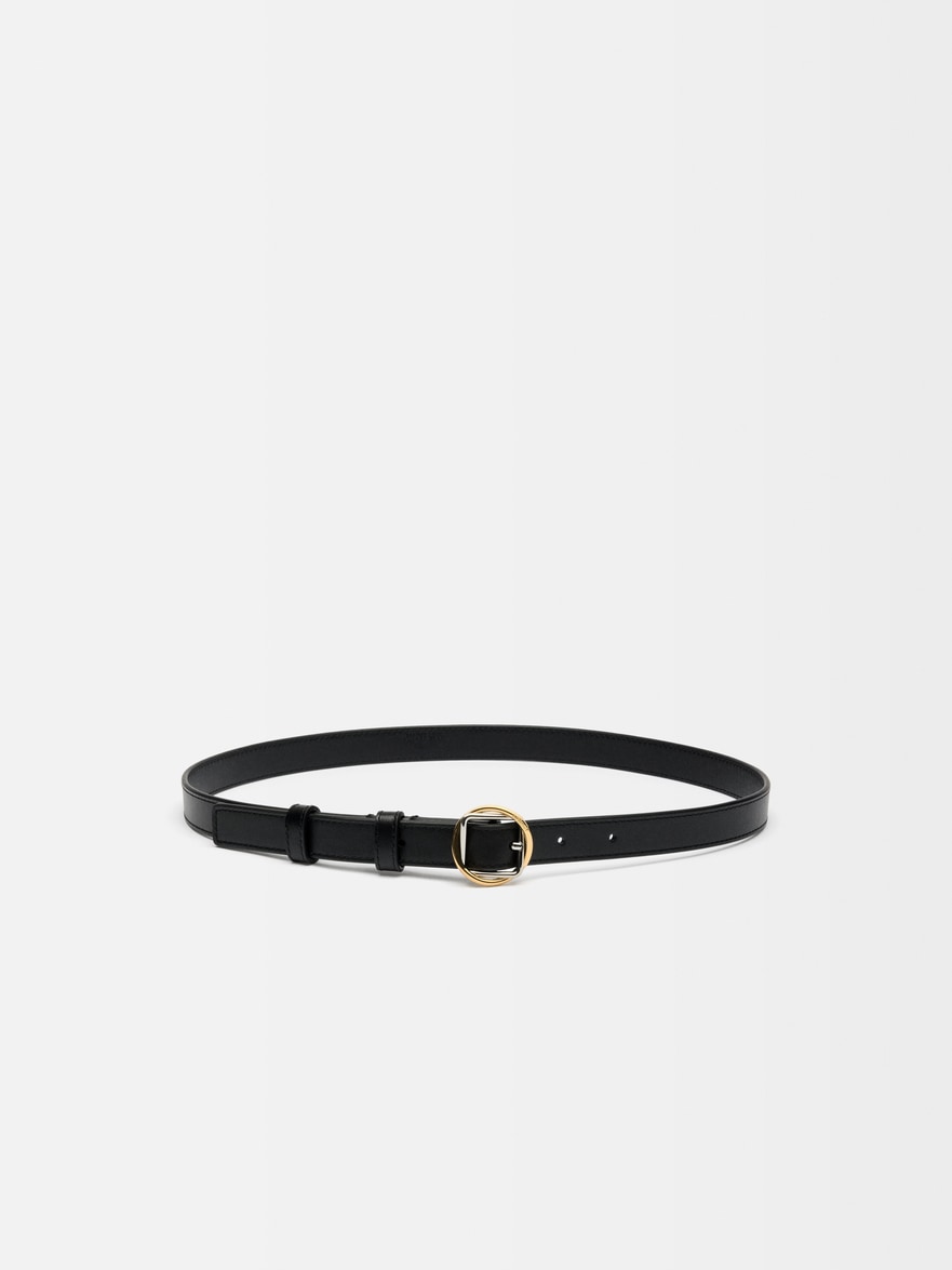 Jacquemus The Thin Salon Belt In Black