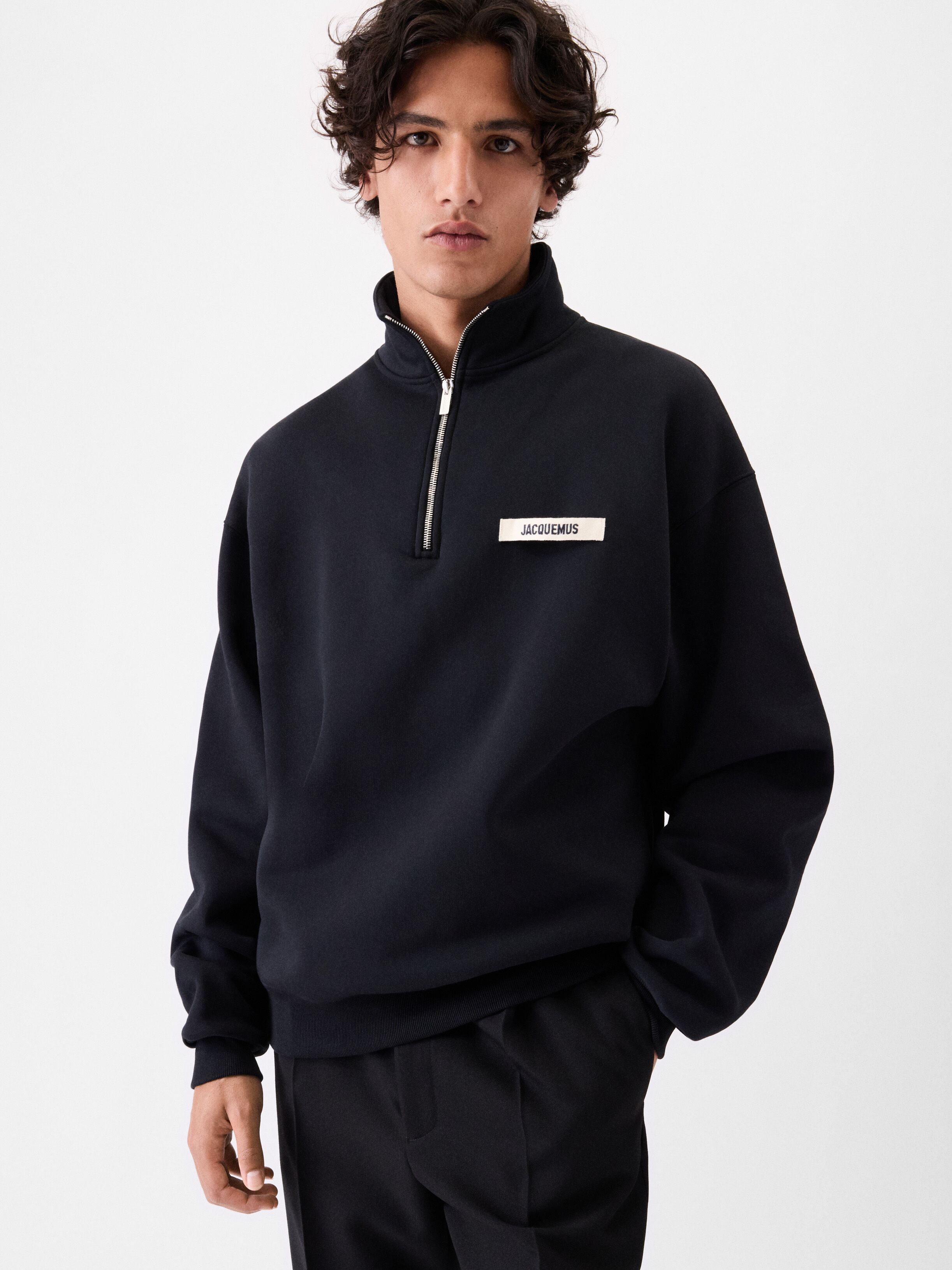 The Gros Grain zipped-rollneck sweatshirt by JACQUEMUS | Official