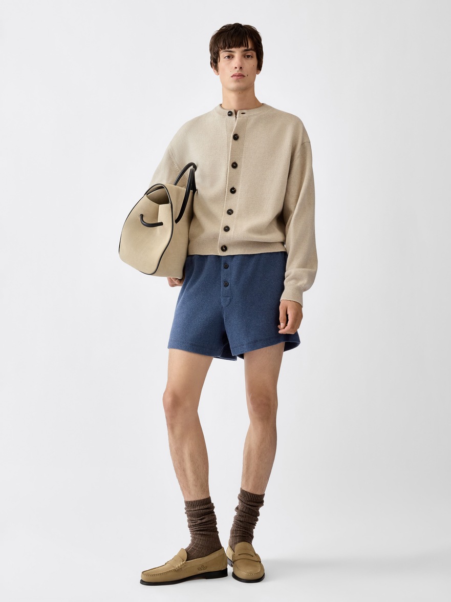 Jacquemus The Tricot Boxers In Blue