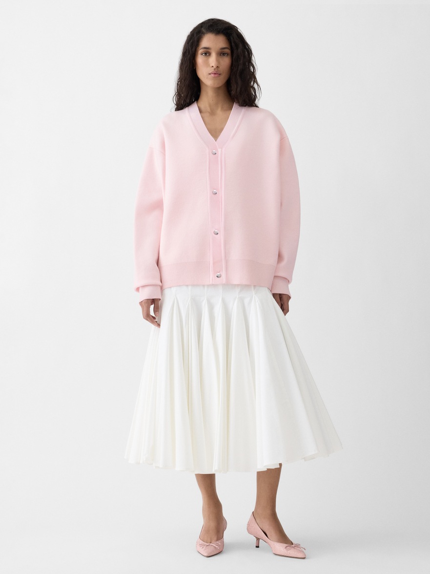 Jacquemus The Doppio Cardigan In Pink