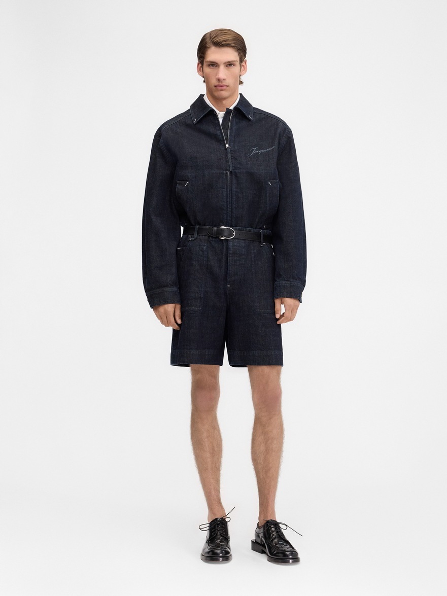 Jacquemus Short En Jean In Black