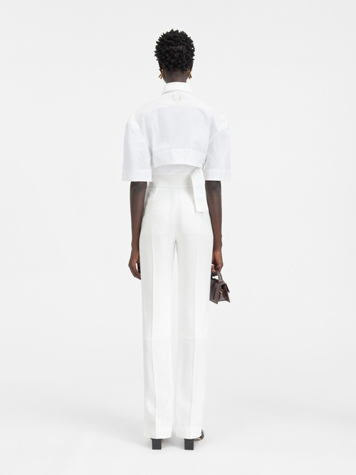 The Bari cropped shirt