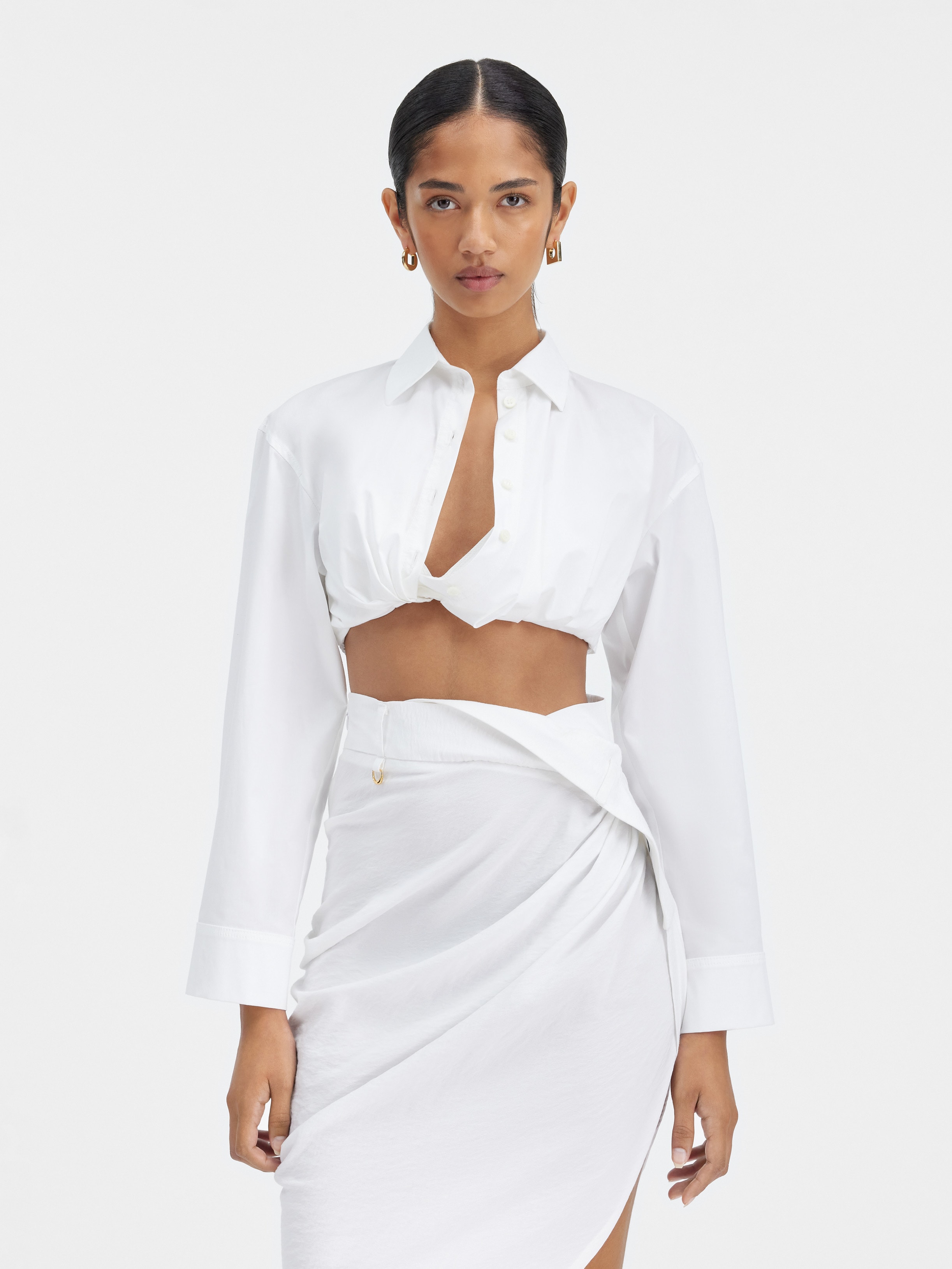 The Bahia cropped shirt - | JACQUEMUS Official Website