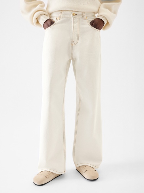 The wide de-N&icirc;mes denim pants