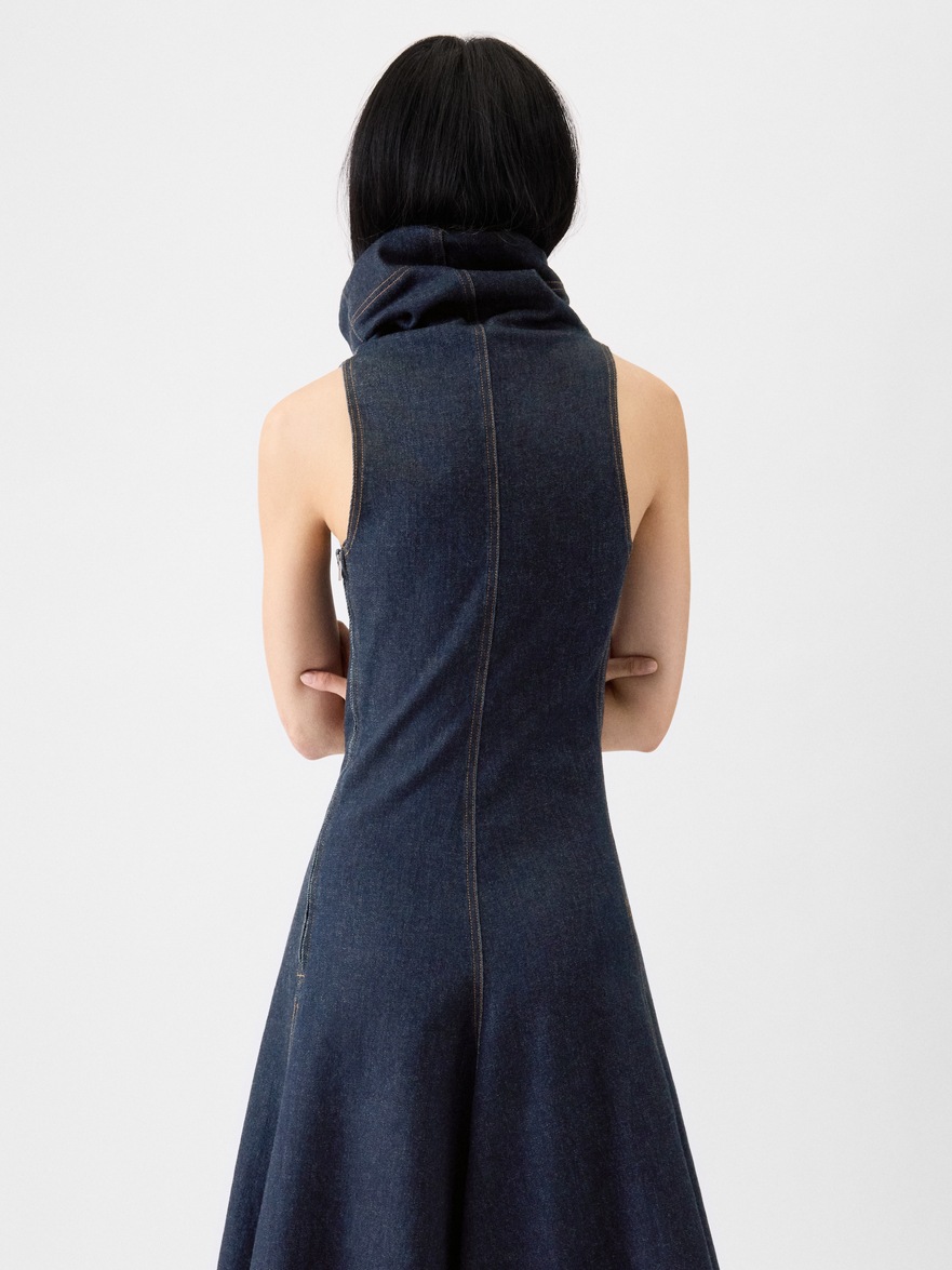 jacquemus denim dress Jacquemus Sleeveless Denim Maxi Dress - Navy