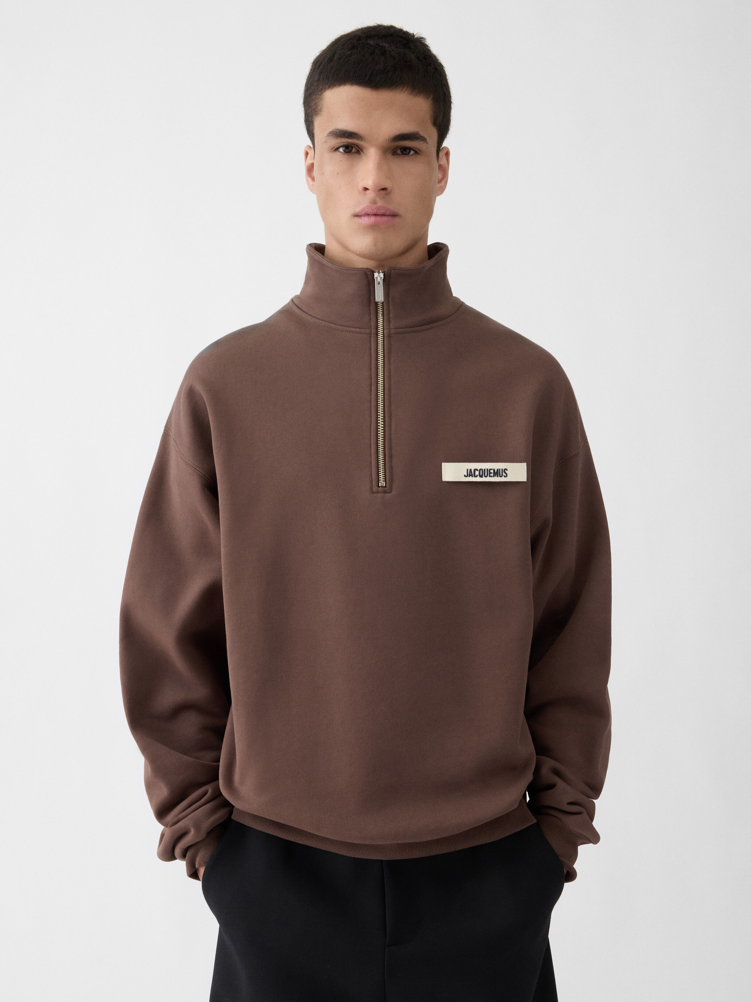 The Gros Grain zipped-rollneck sweatshirt by JACQUEMUS | Official