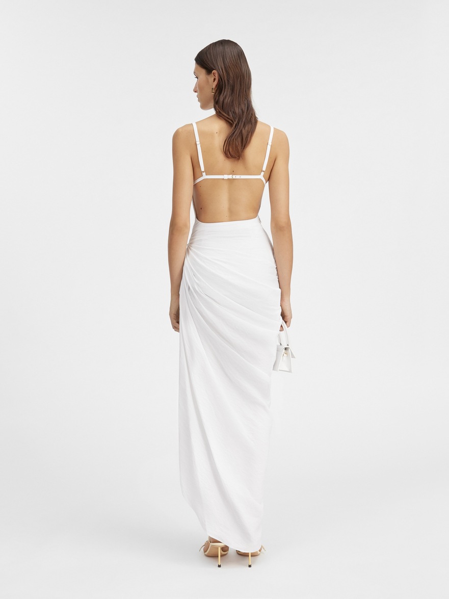 JACQUEMUS White 'La Robe Saudade' Maxi Dress