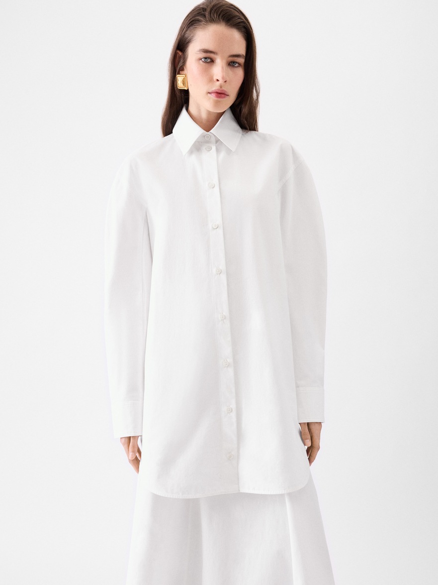 jacquemus white shirt dress Jacquemus Knot-detail Shirt Dress