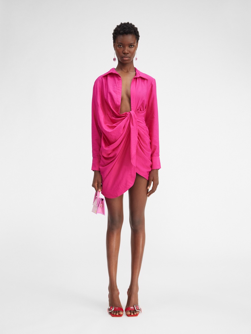 Jacquemus Pink Bahia Mini Dress