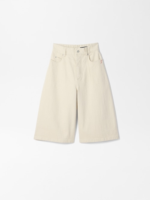 The de-N&icirc;mes large denim shorts