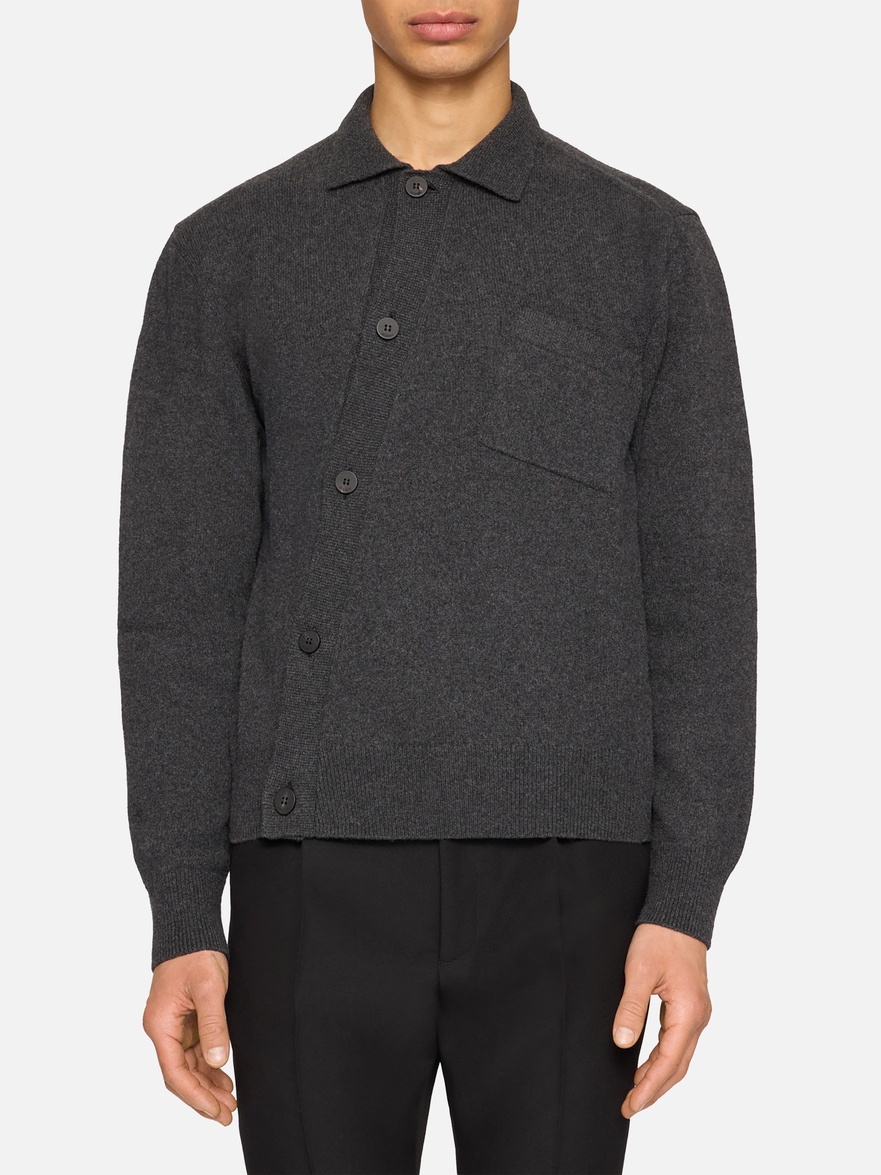 Jacquemus The Cuadro Knit In Gray