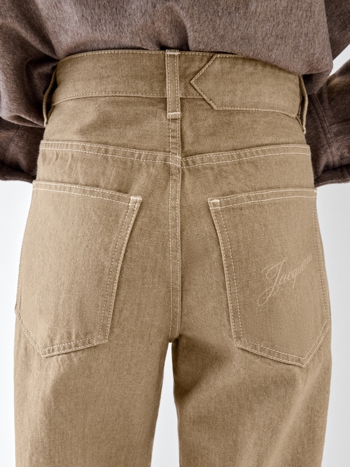 The wide de-N&icirc;mes denim pants