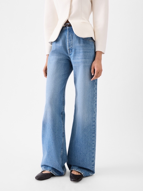 The wide de-N&icirc;mes denim pants
