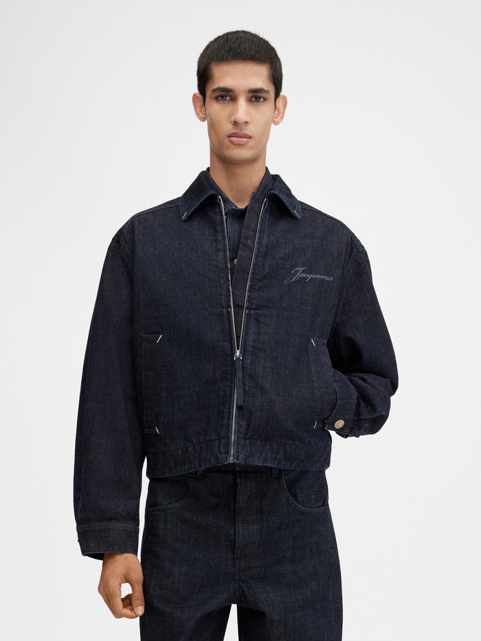 JACQUEMUS Men's Camicia Paysan DE Nime in Denim Beige