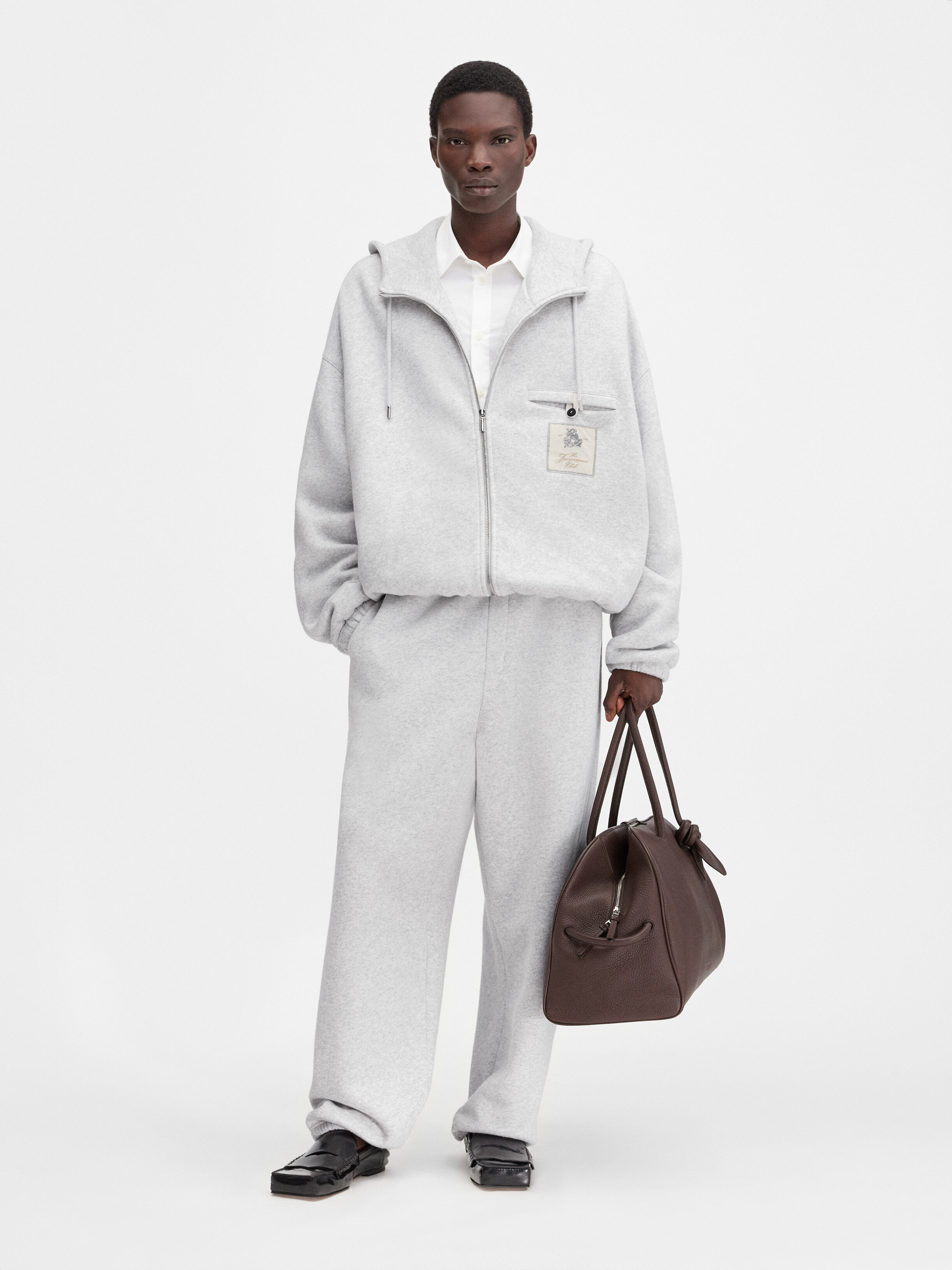 ジャックムス Jacquemus Clubロゴ入りジップパーカー グレー Torneo パーカー by JACQUEMUS | Official website