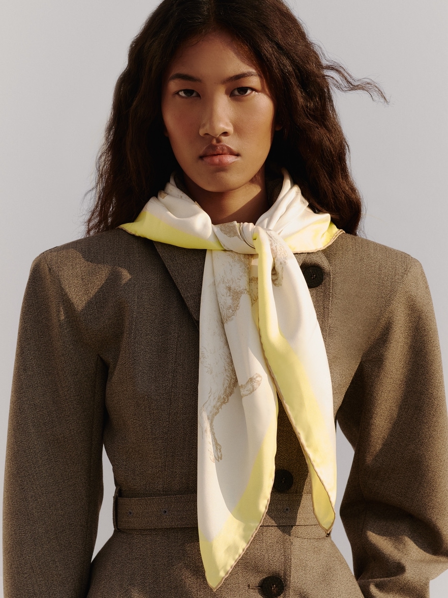 Le grand foulard Caniche