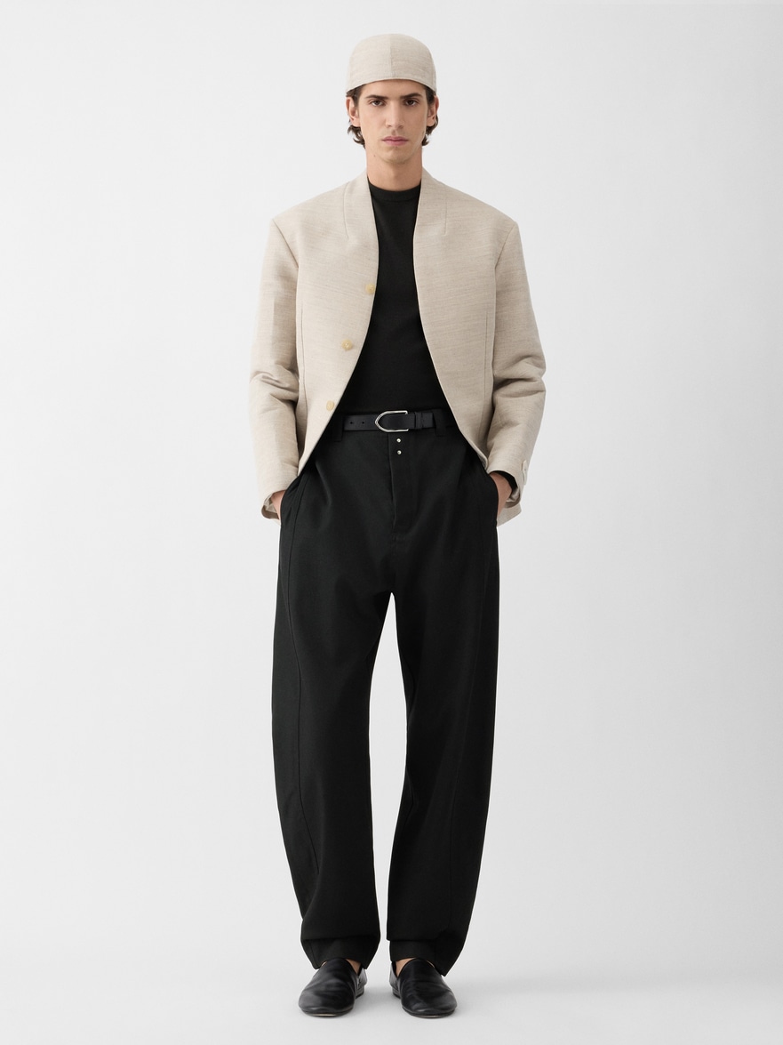 Jacquemus The Oranger Pants In Black