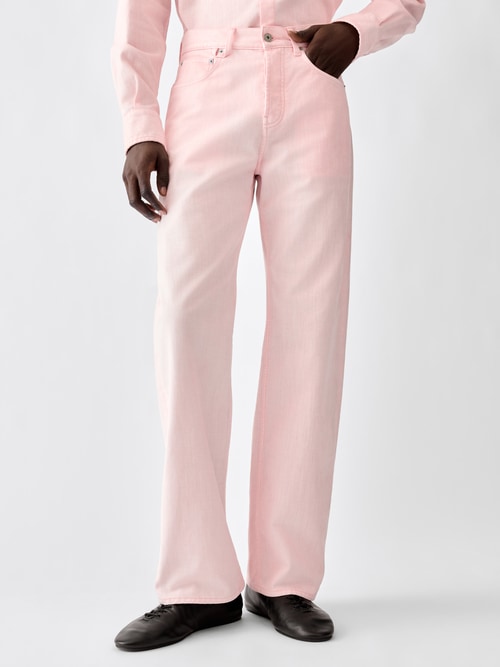 The de-N&icirc;mes straight denim pants