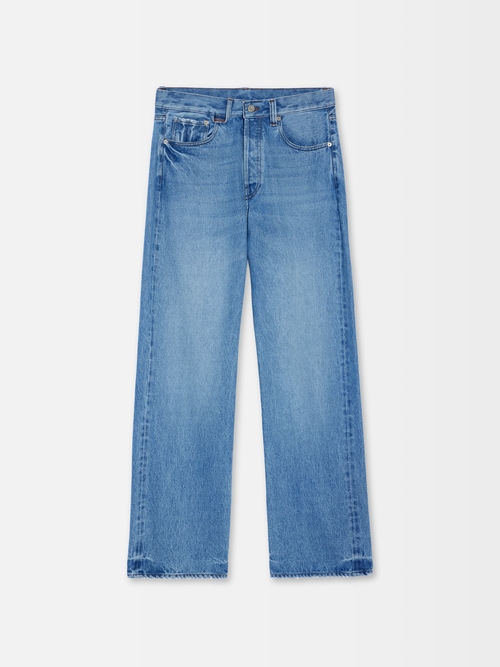The straight de-N&icirc;mes denim pants