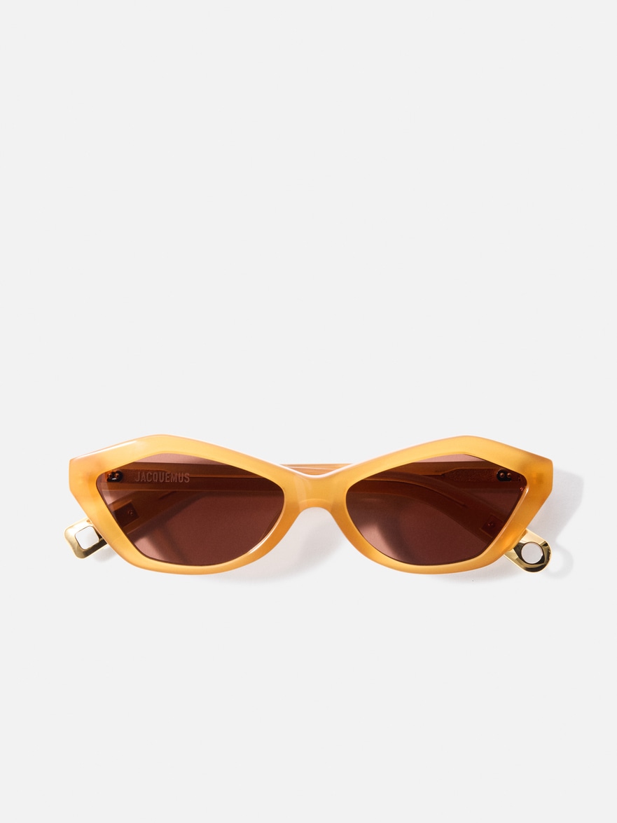 Jacquemus Les Lunettes Bambino In Gold
