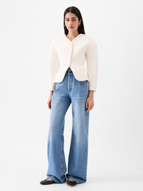 The wide de-N&icirc;mes denim pants