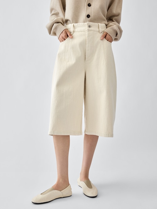 The de-N&icirc;mes large denim shorts